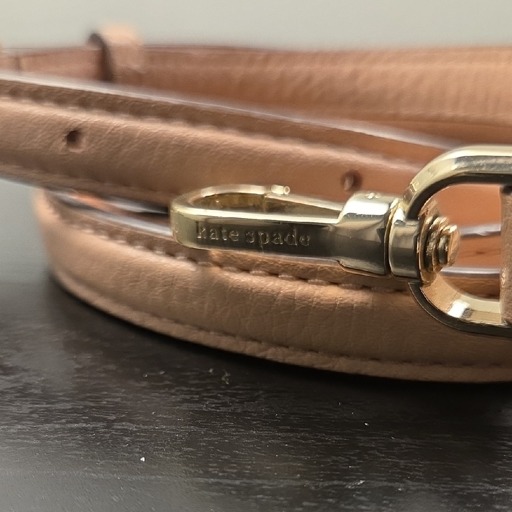 Kate Spade Peach Tan Leather Strap - Picture 2 of 3